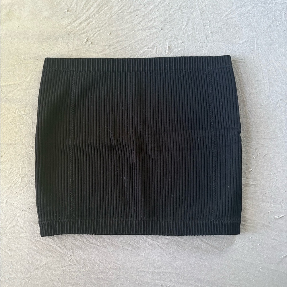 Never Worn!!!!! Black Ribbed Tube Top